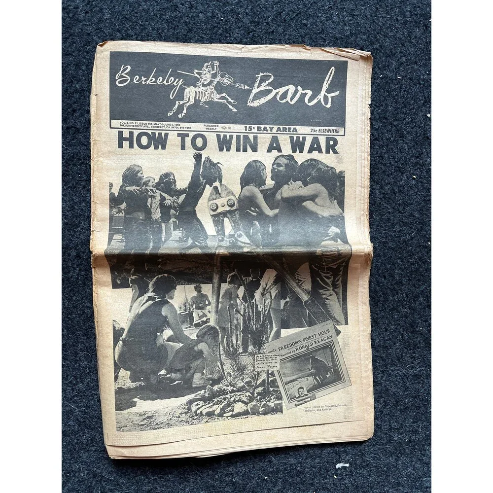 1970s Berkeley Bark CounterCulture, Black Panther Party, Underground Newspaper,